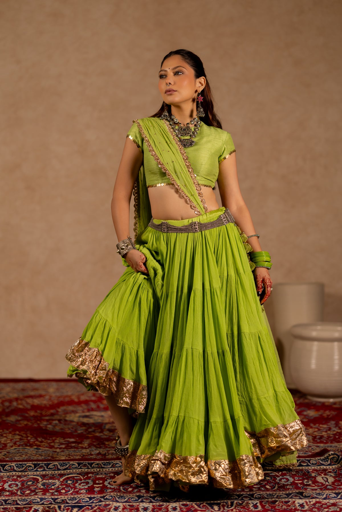 Jhamku Lehenga Set