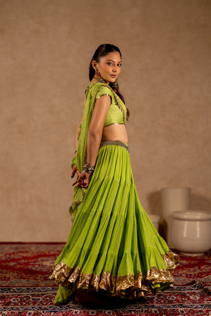 Jhamku Lehenga Set