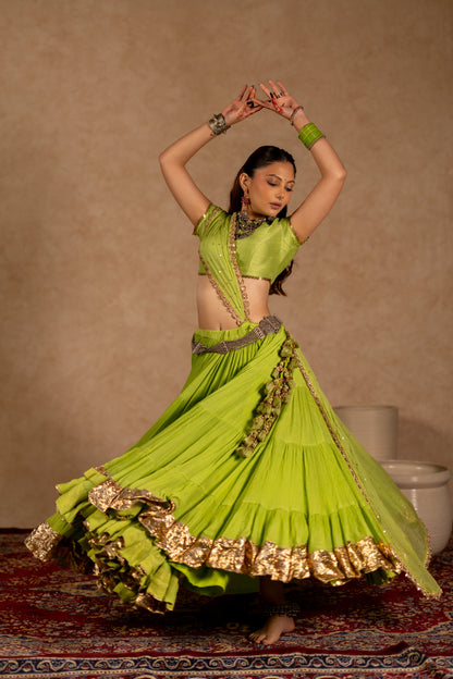 Jhamku Lehenga Set