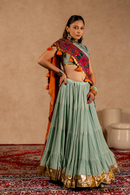 Jhamku Lehenga Set