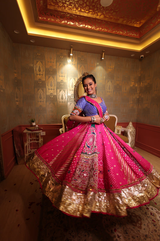 Pink Heavy Lehenga Set
