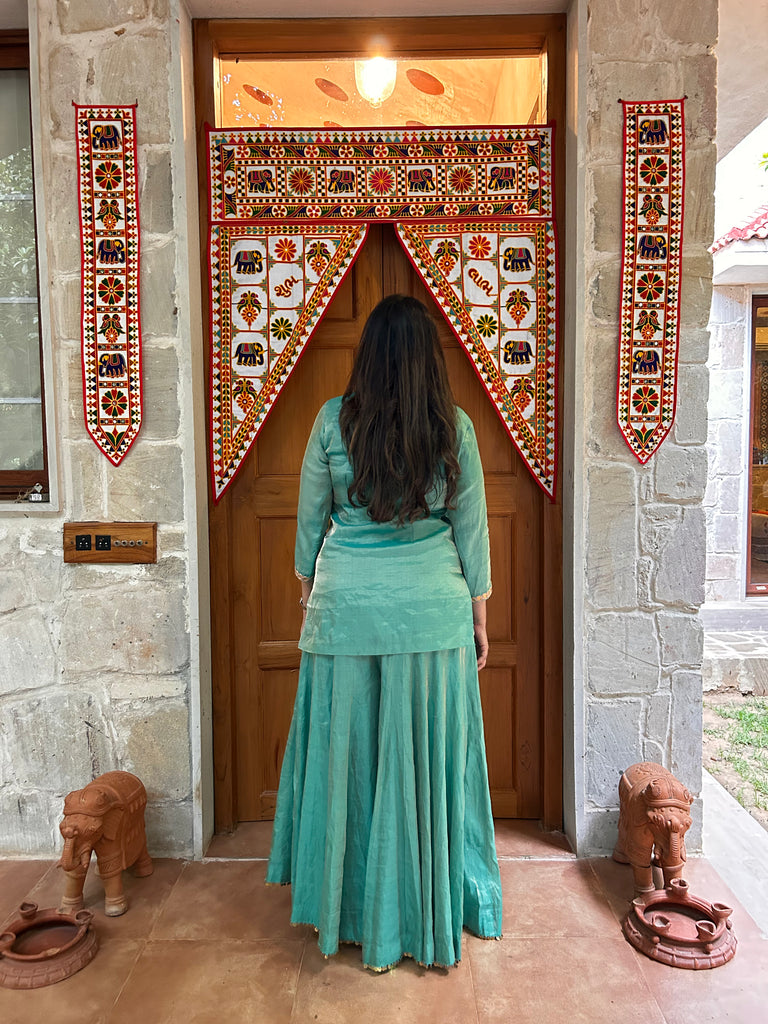 Navratri Firoji sharara set