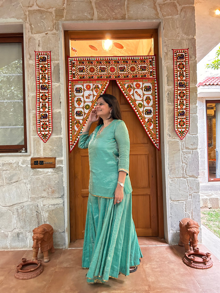 Navratri Firoji sharara set