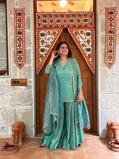 Navratri Firoji sharara set