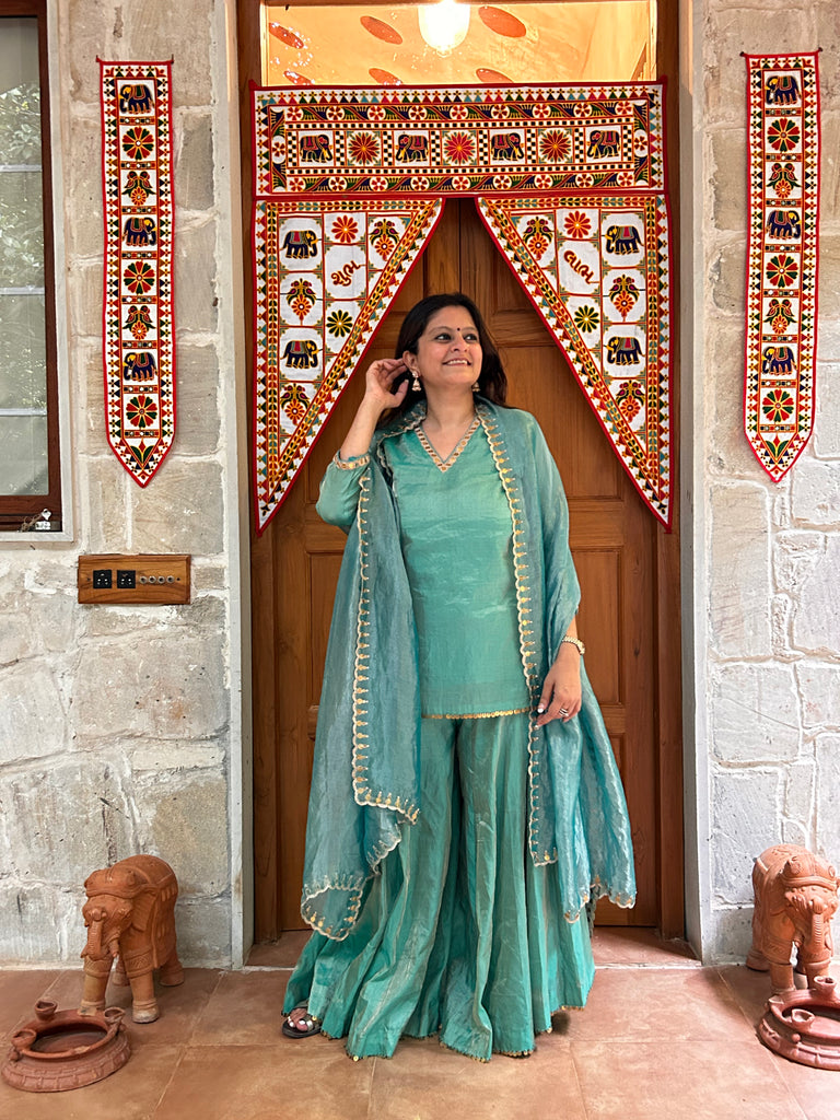 Navratri Firoji sharara set
