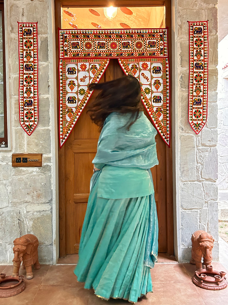 Navratri Firoji sharara set