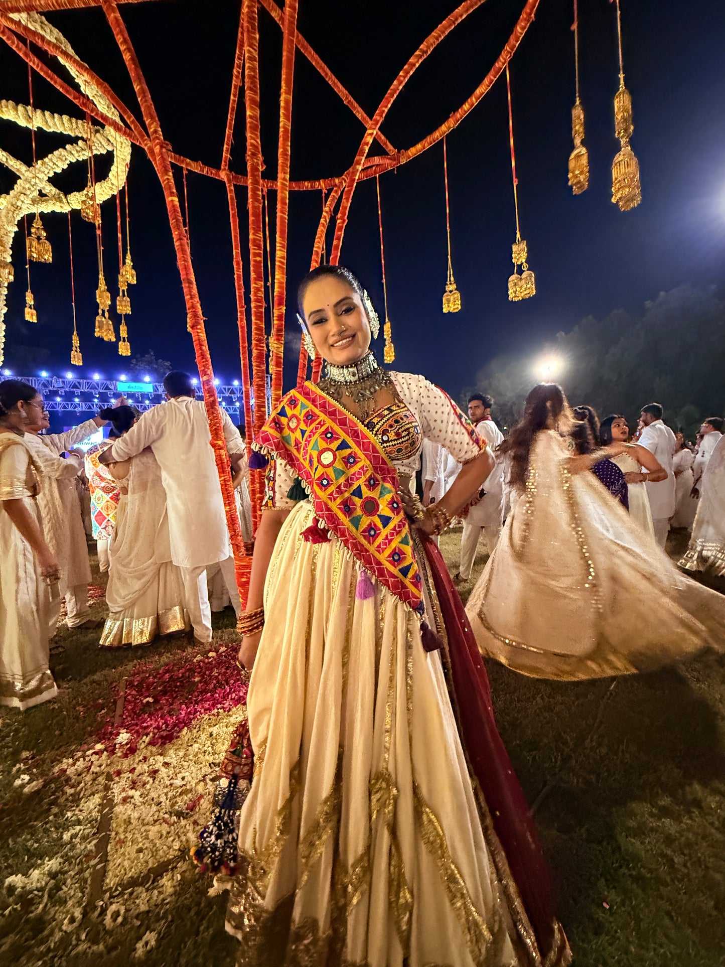 White Cotton Lehenga Set