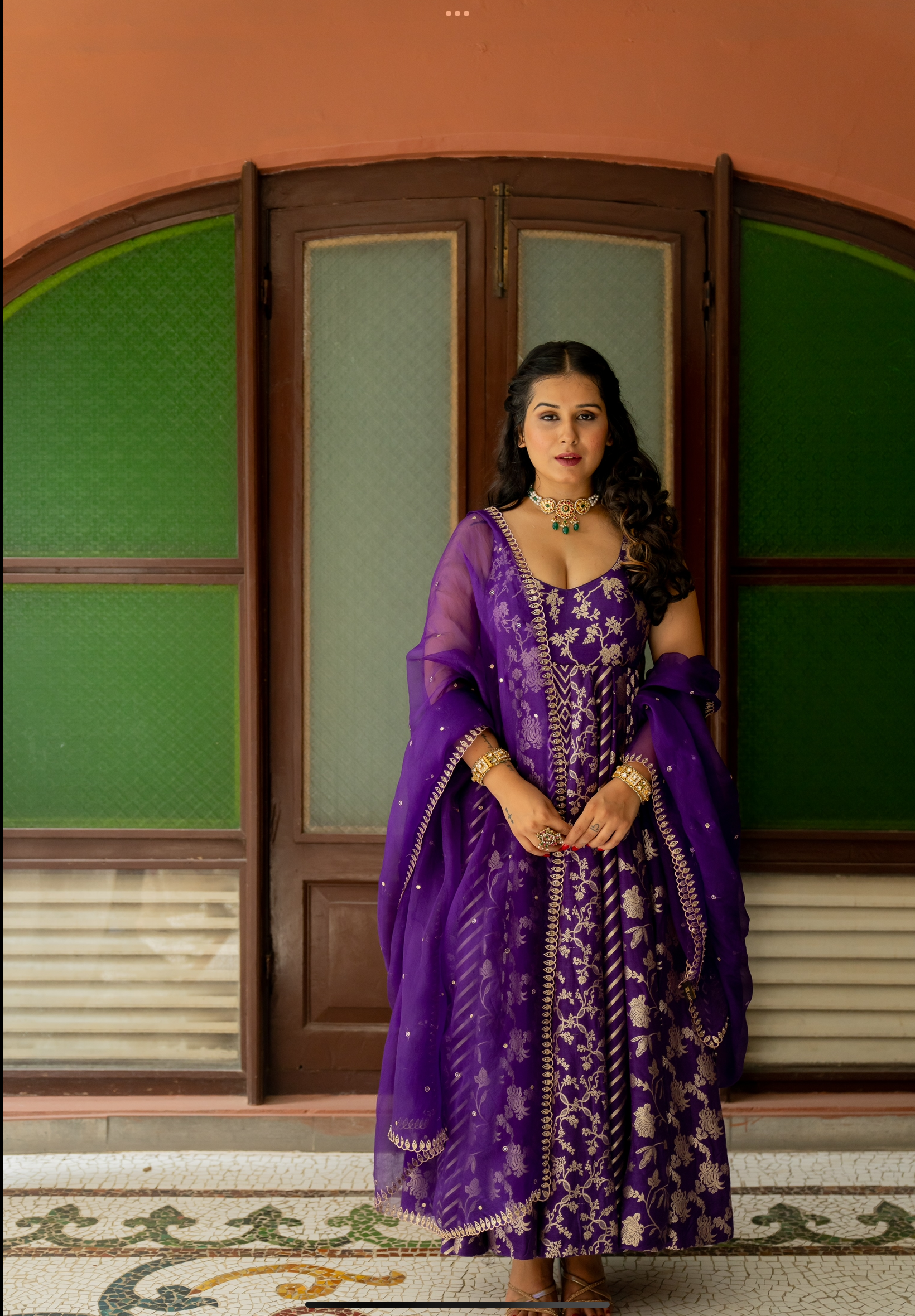 Mahira Anarkali Set - Anjanase