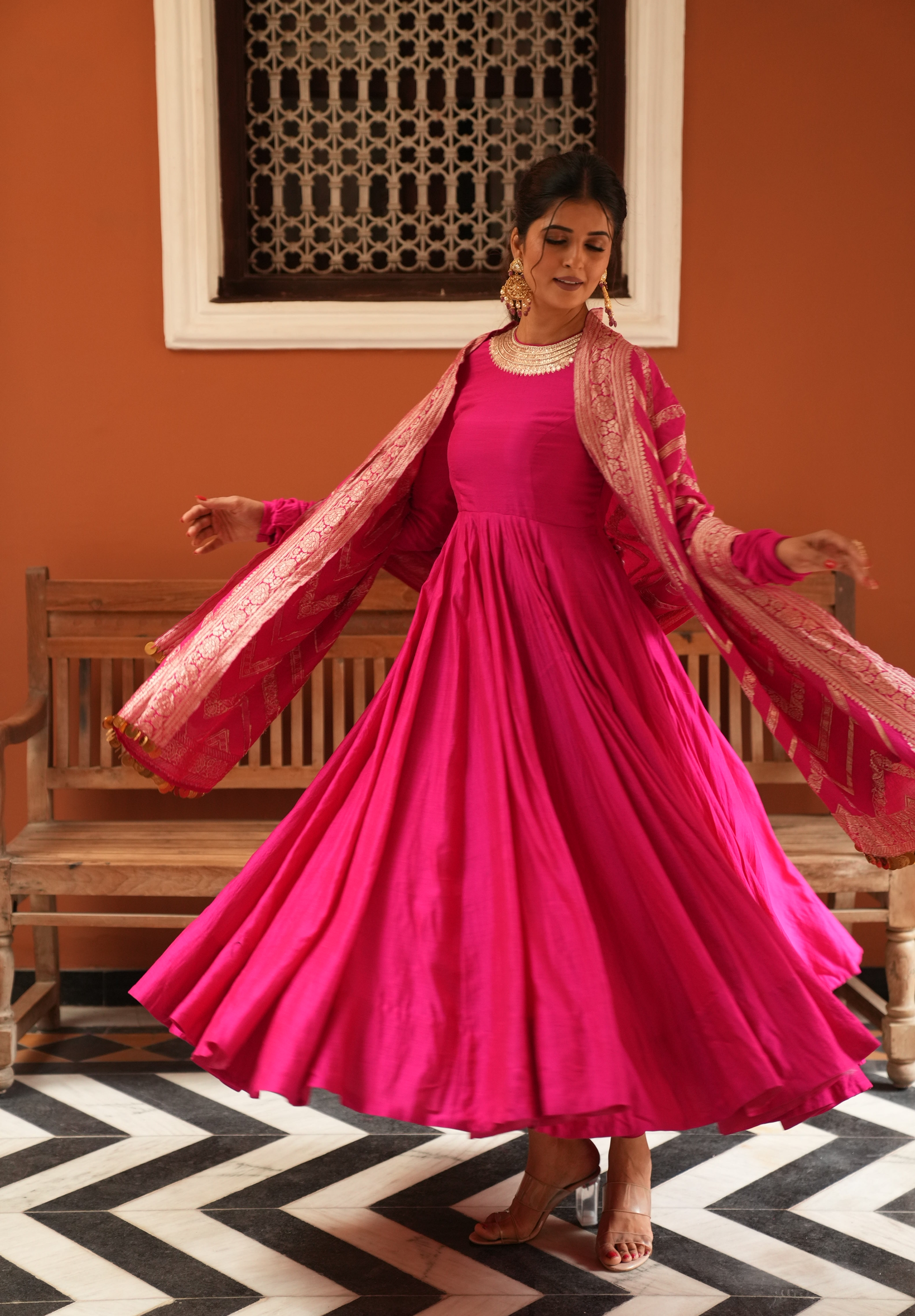 Jhanvi Anarkali Set - Anjanase