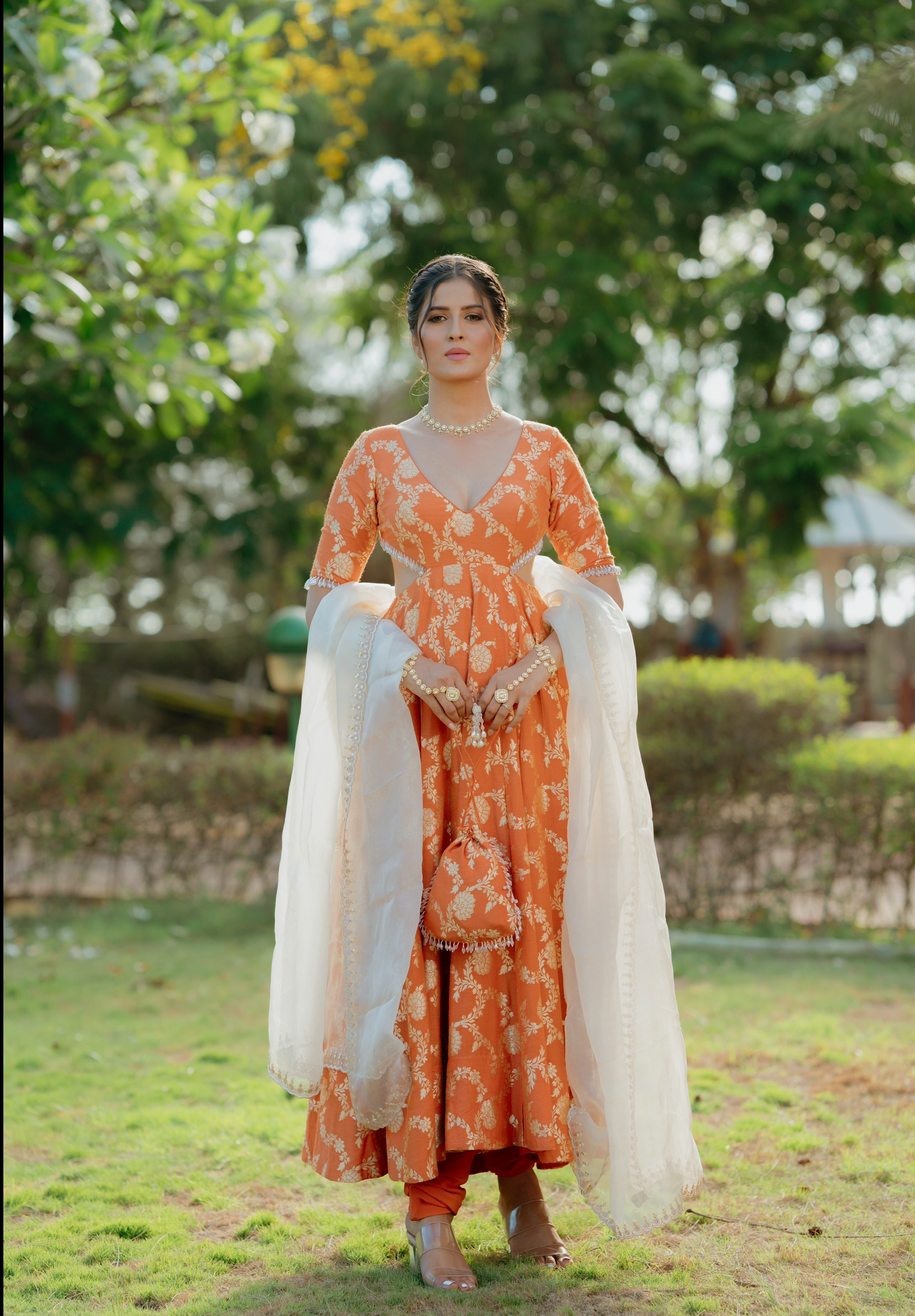 Ruby Anarkali Set - Anjanase