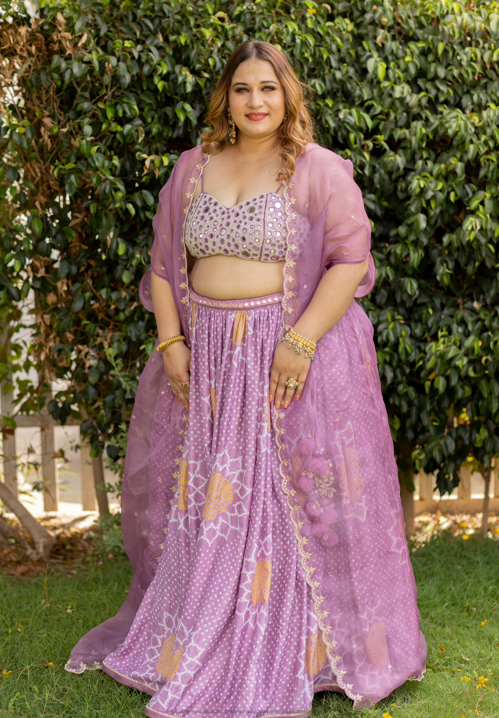 Sherly Cape Lehenga Set - Anjanase