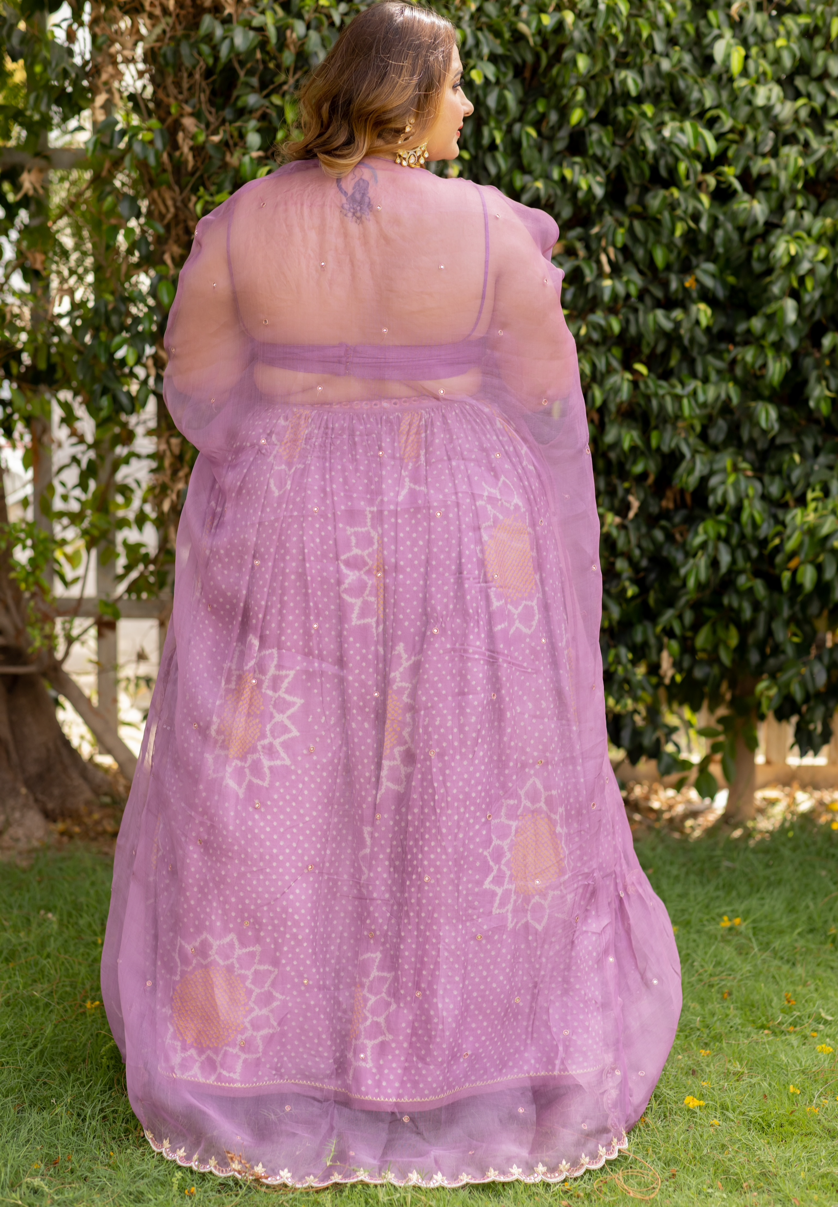 Sherly Cape Lehenga Set - Anjanase