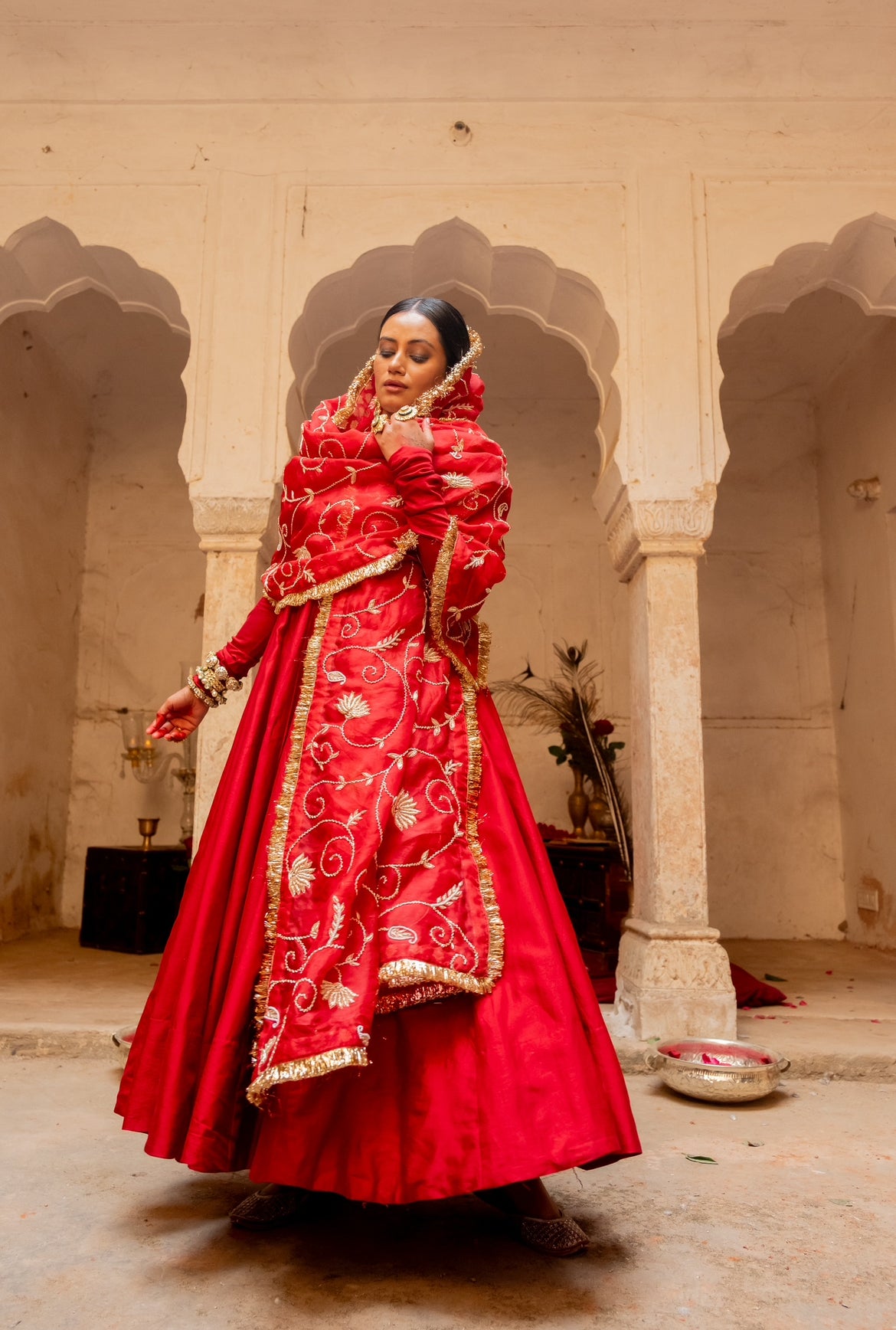 Veena  Dupatta - Anjanase