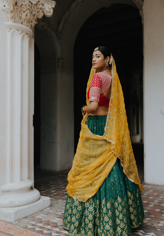 Zeeba Lehenga Set - Anjanase
