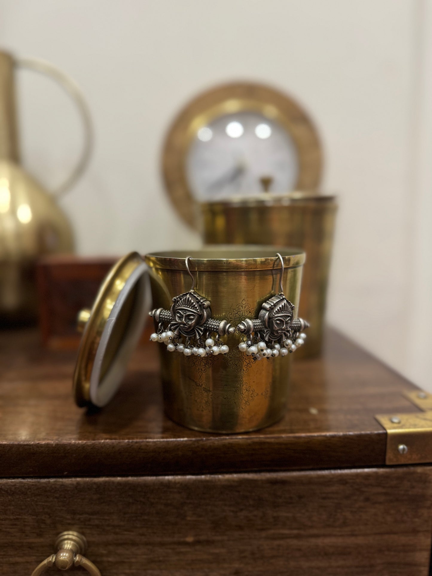 Oxidised Earring