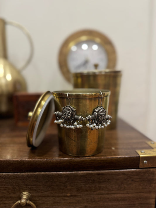 Oxidised Earring
