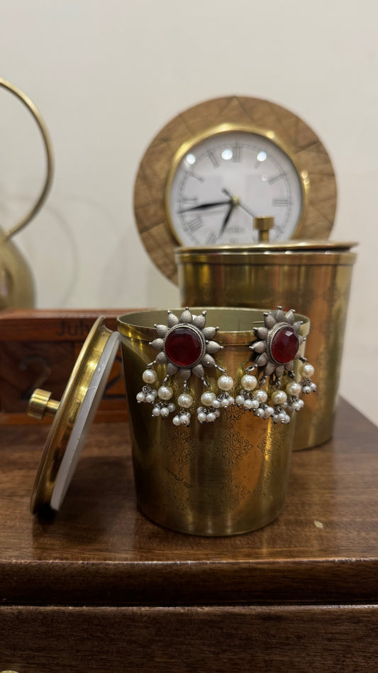 Oxidised Earring