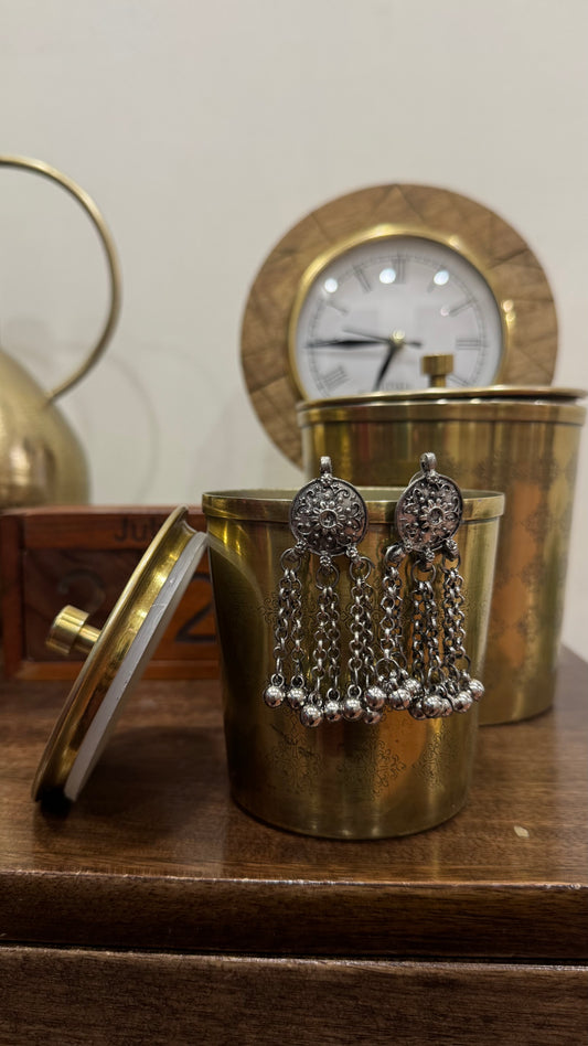 Oxidised Earring