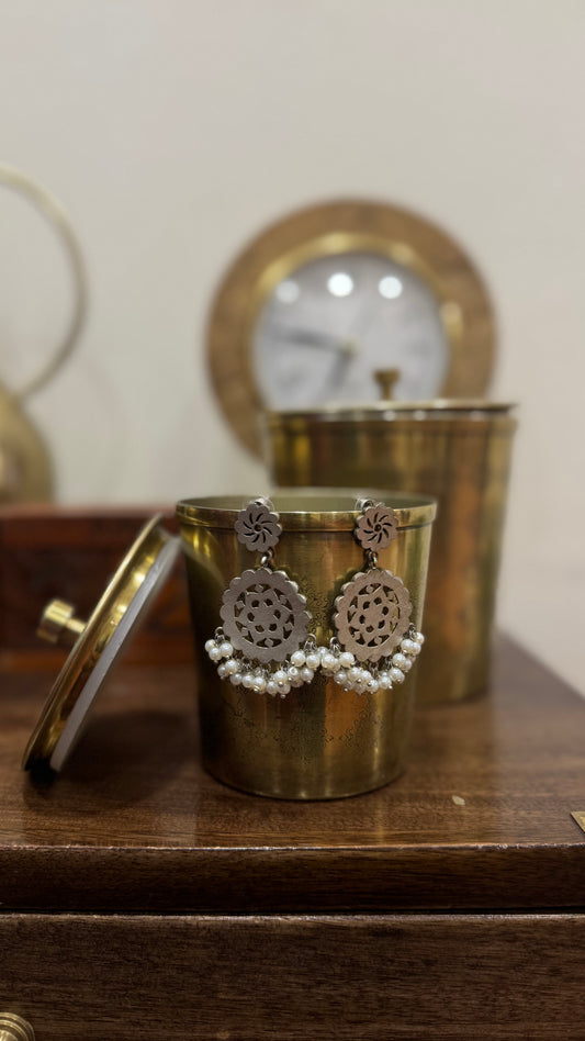 Oxidised Earring