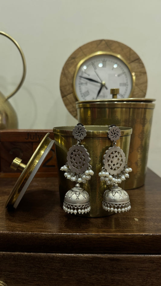 Oxidised Earring