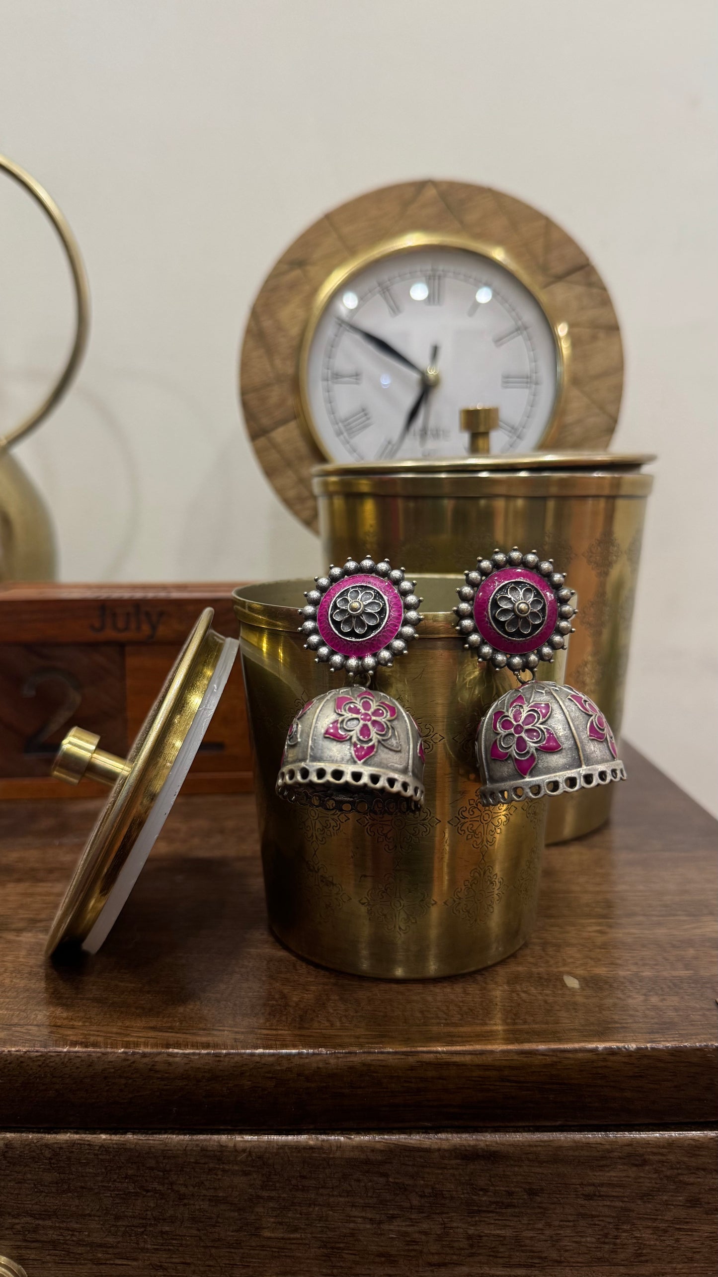 Oxidised Earring