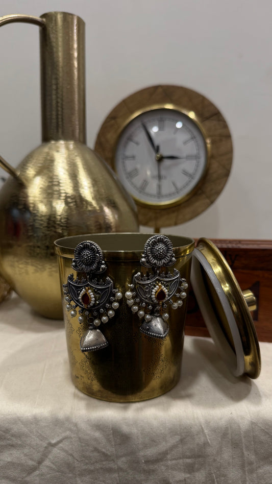 Oxidised Earring - Anjanase