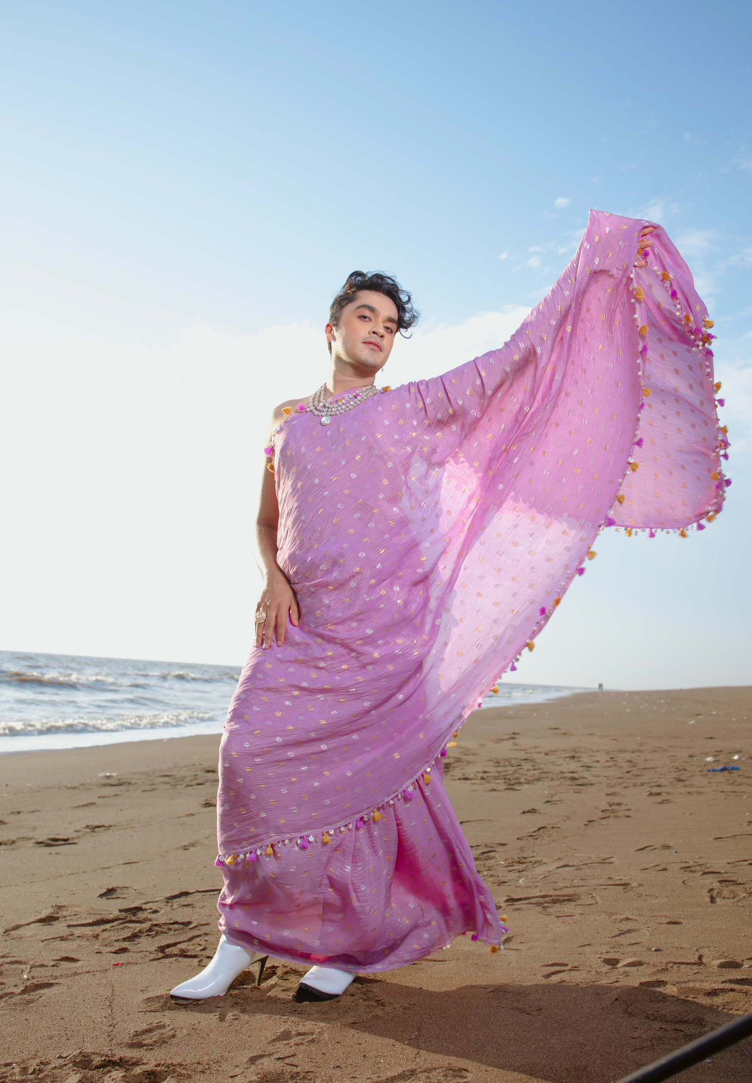 Scarlet Juliet Saree - Anjanase