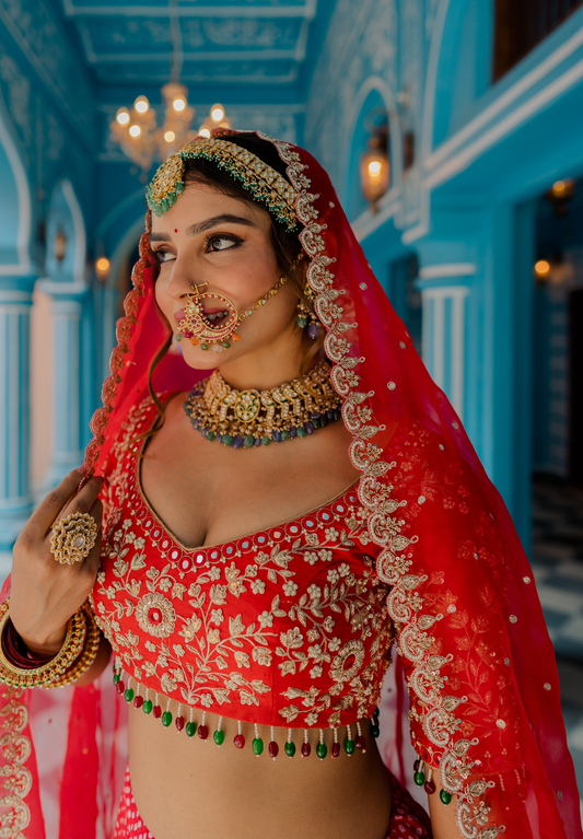 Lali lehenga set