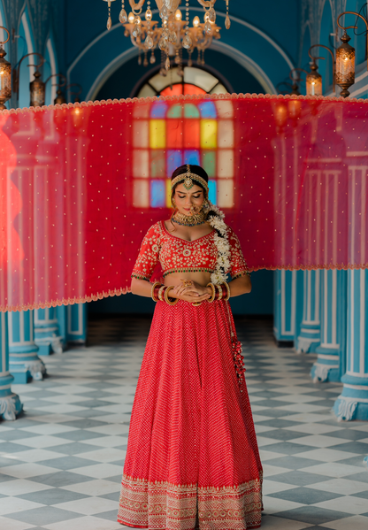 Lali lehenga set - Anjanase