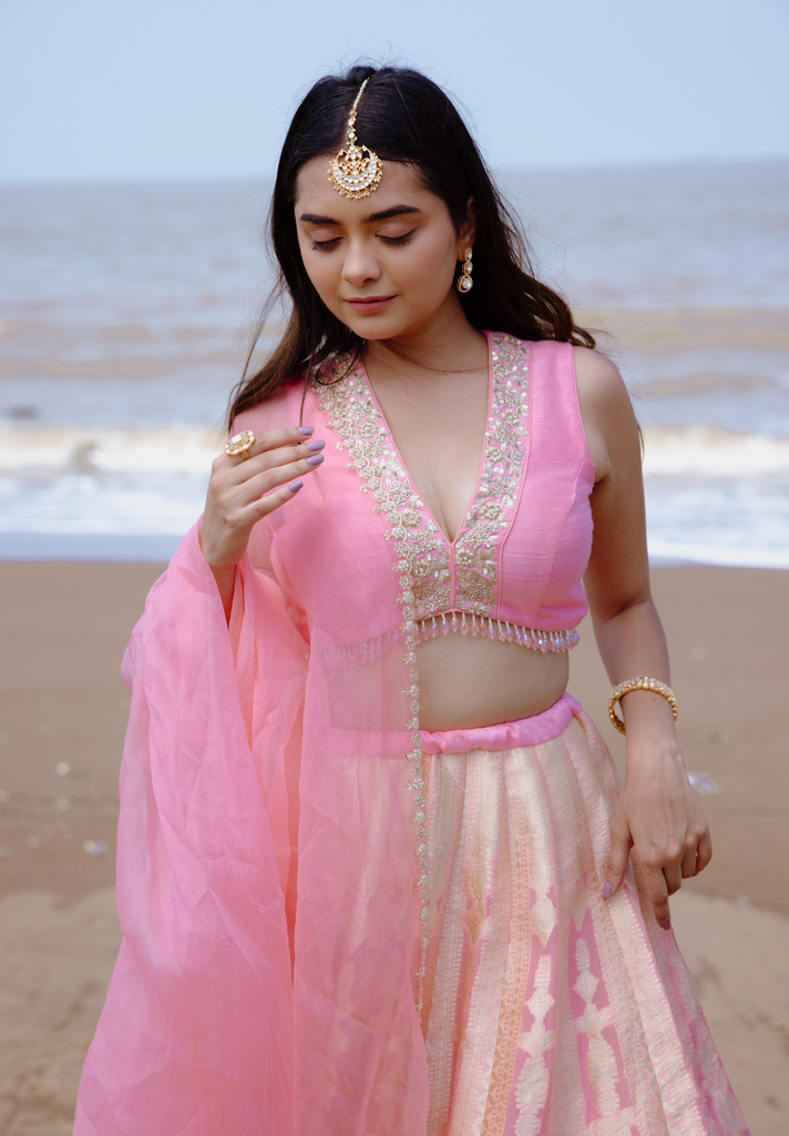 Rosette Lehenga Set