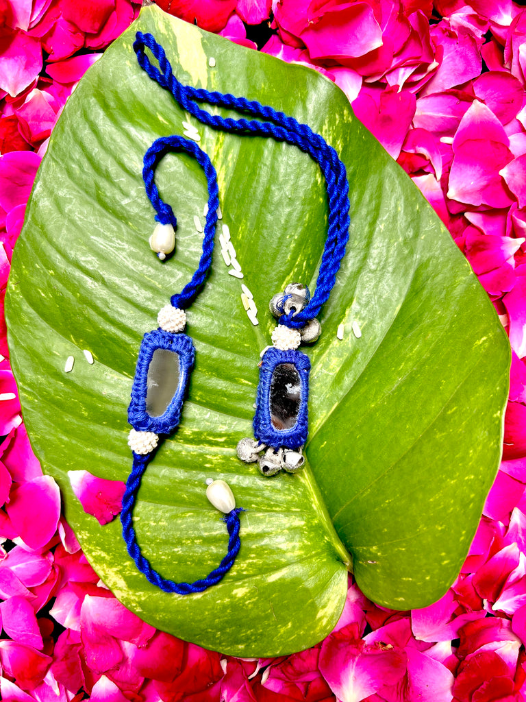 Blue Mirror Combo Rakhi - Anjanase