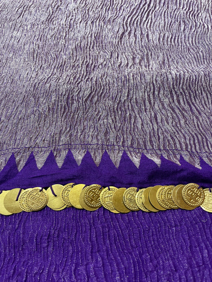 Purple munga dupatta