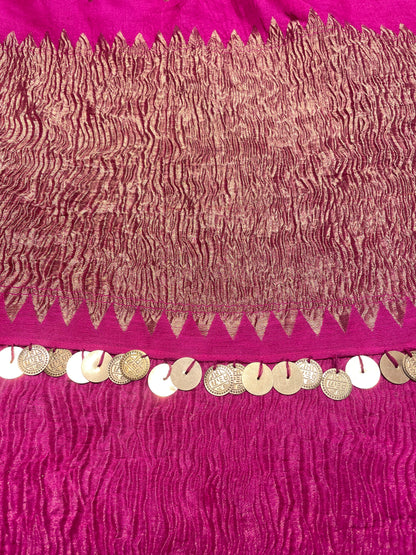 Pink Muga Dupatta