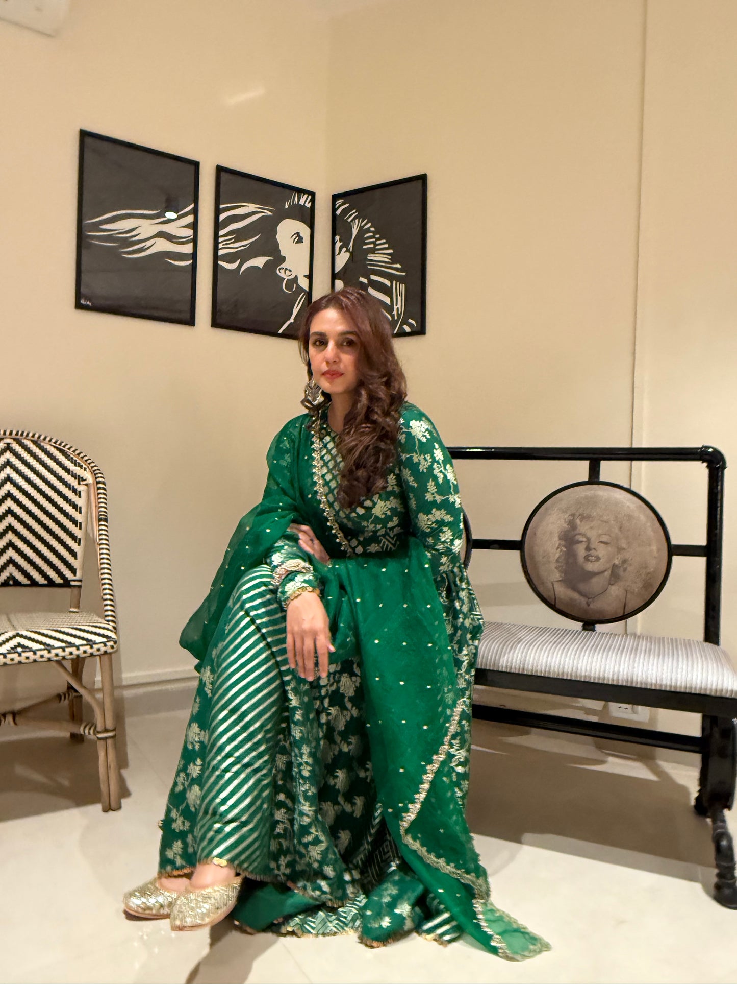 Huma Qureshi Anarkali Set