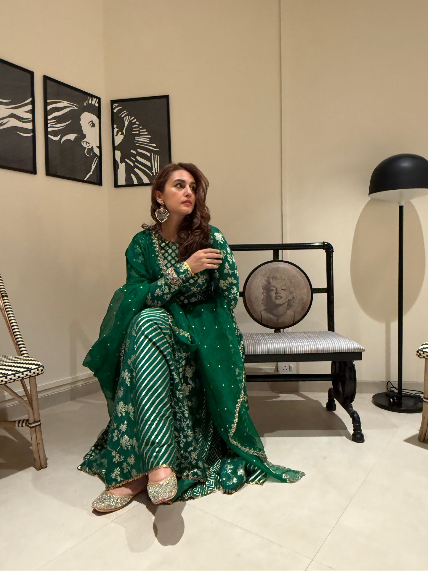 Huma Qureshi Anarkali Set