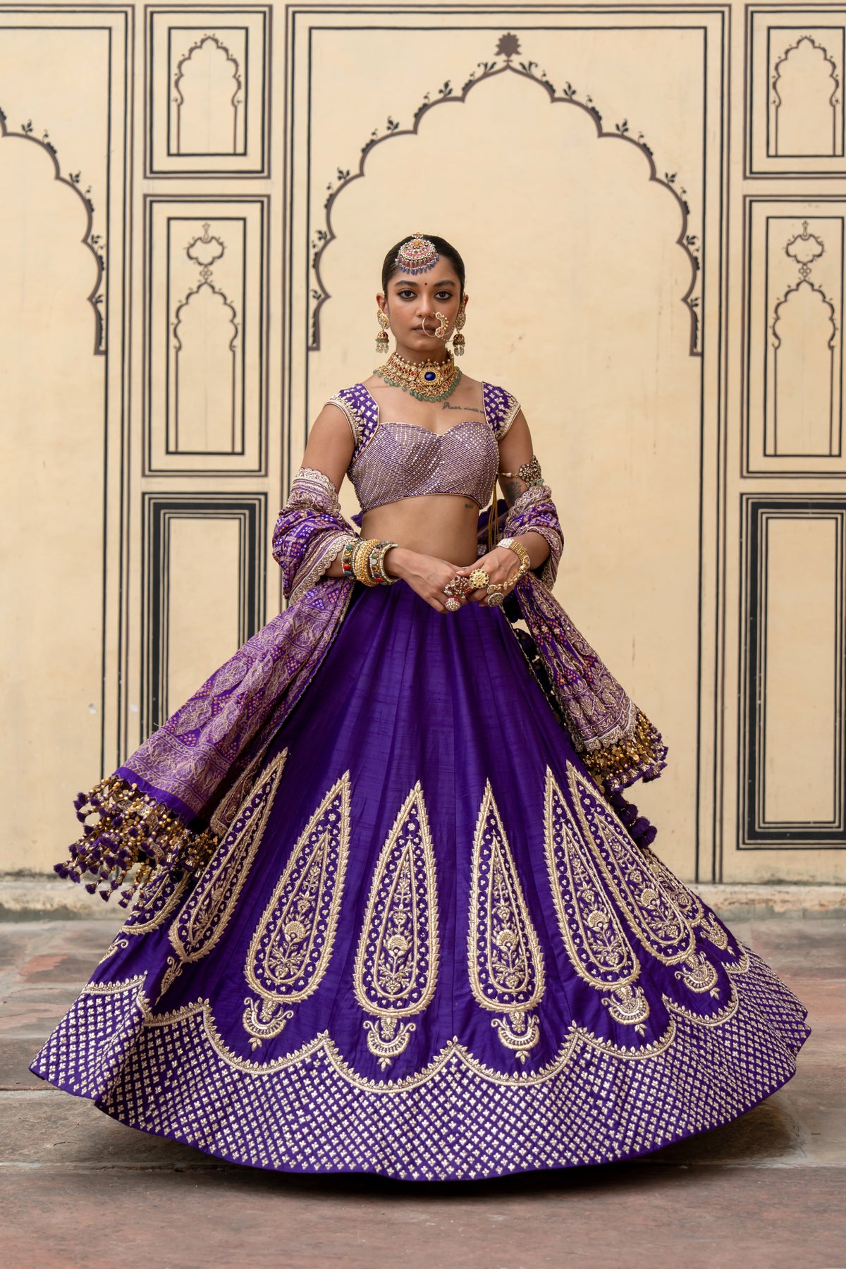 Gayatri Lehenga Set - Anjanase