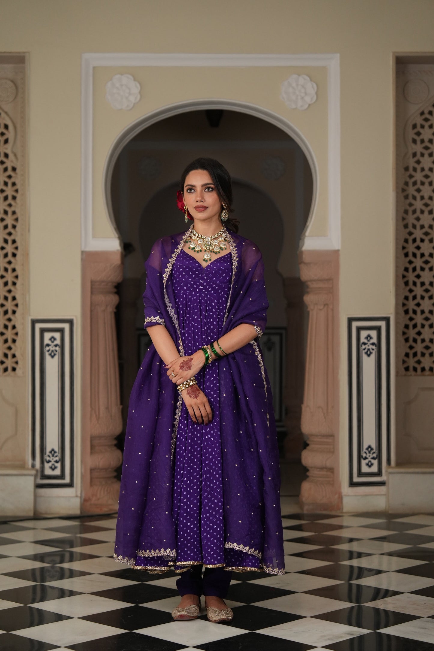 Anandi Anarkali set