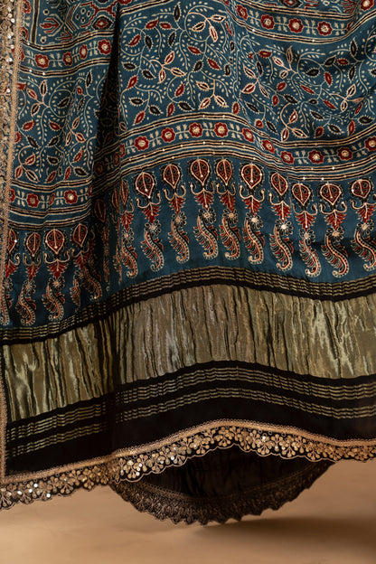 Maroon Anarkali Set - Anjanase