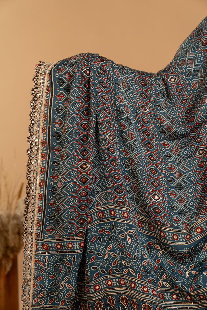 Maroon Anarkali Set - Anjanase