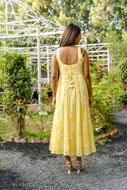 Lemon Zest Summer Dress - Anjanase