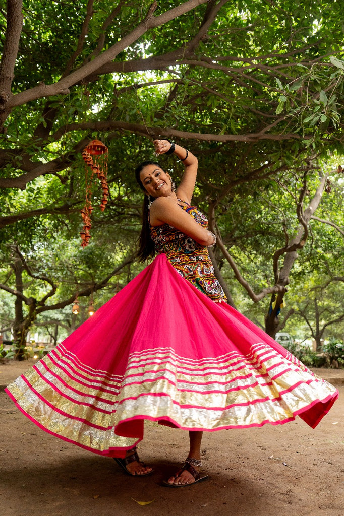 Navratri Long Patch Blouse Set