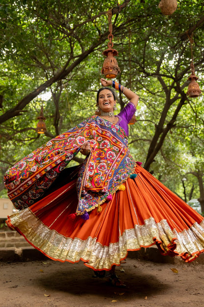 Navratri Patch Dupatta Set