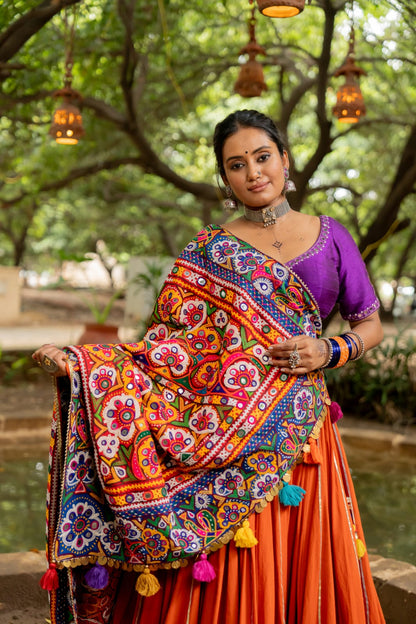 Navratri Patch Dupatta Set