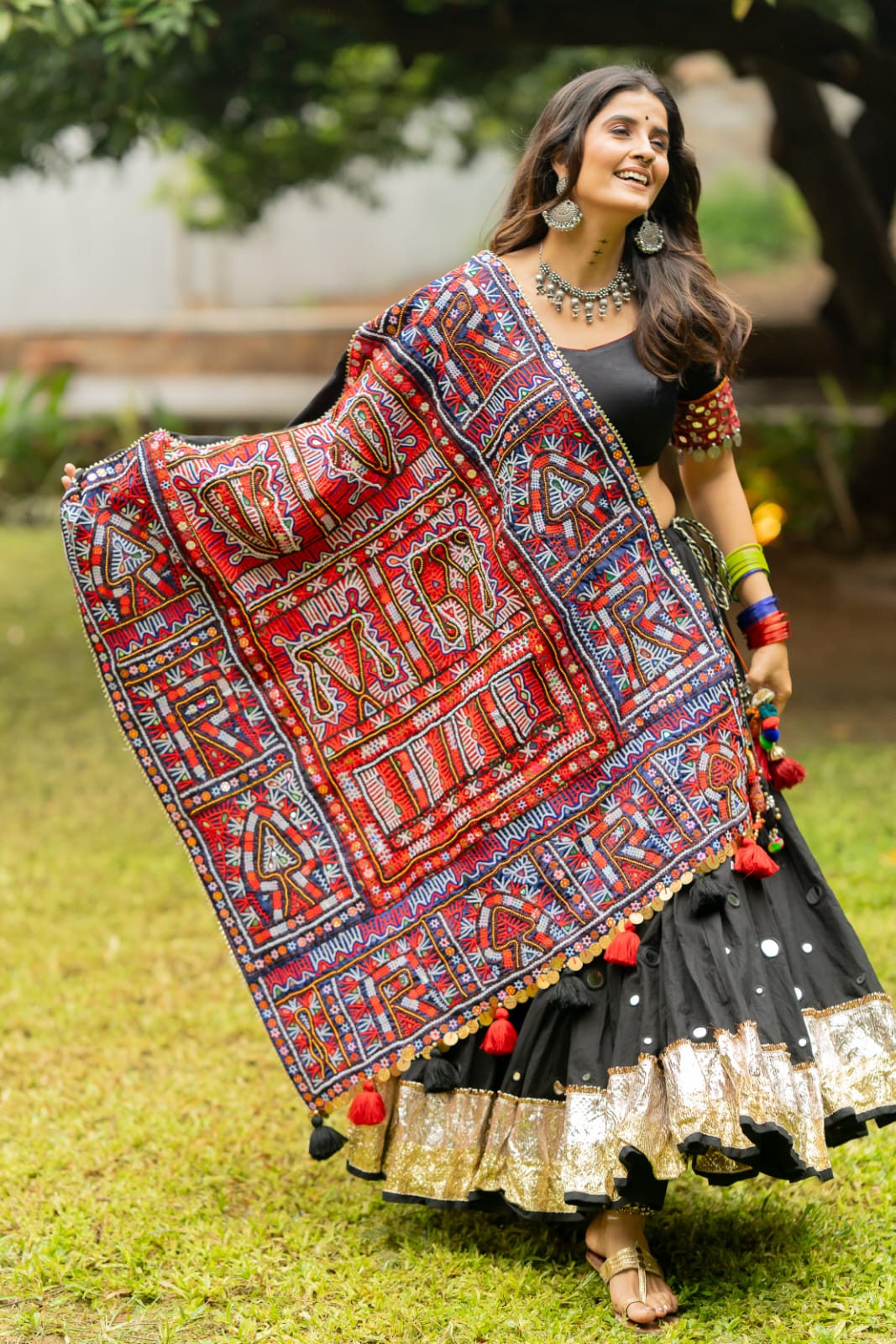 Full Patch Dupatta Set