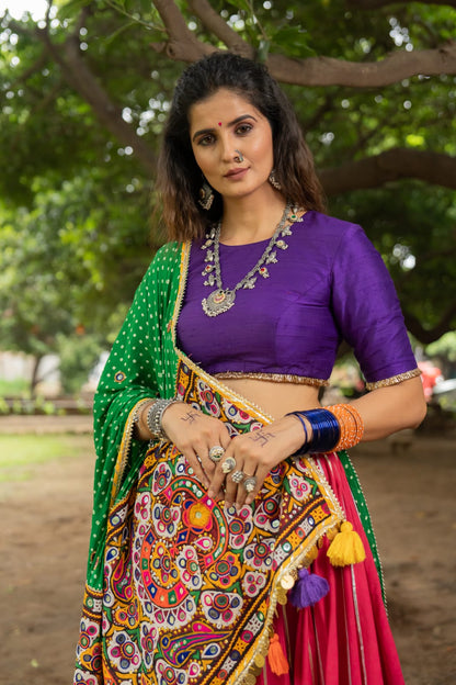 Half Patch Dupatta Set