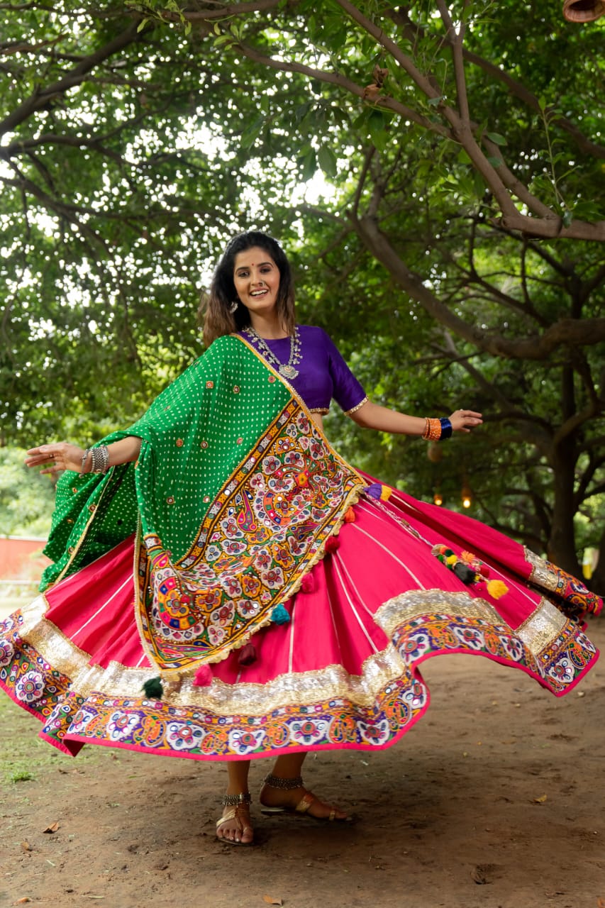 Half Patch Dupatta Set