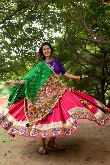 Half Patch Dupatta Set