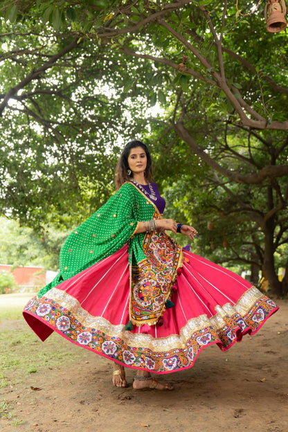 Half Patch Dupatta Set