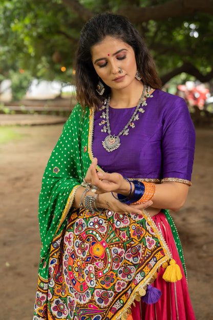 Half Patch Dupatta Set