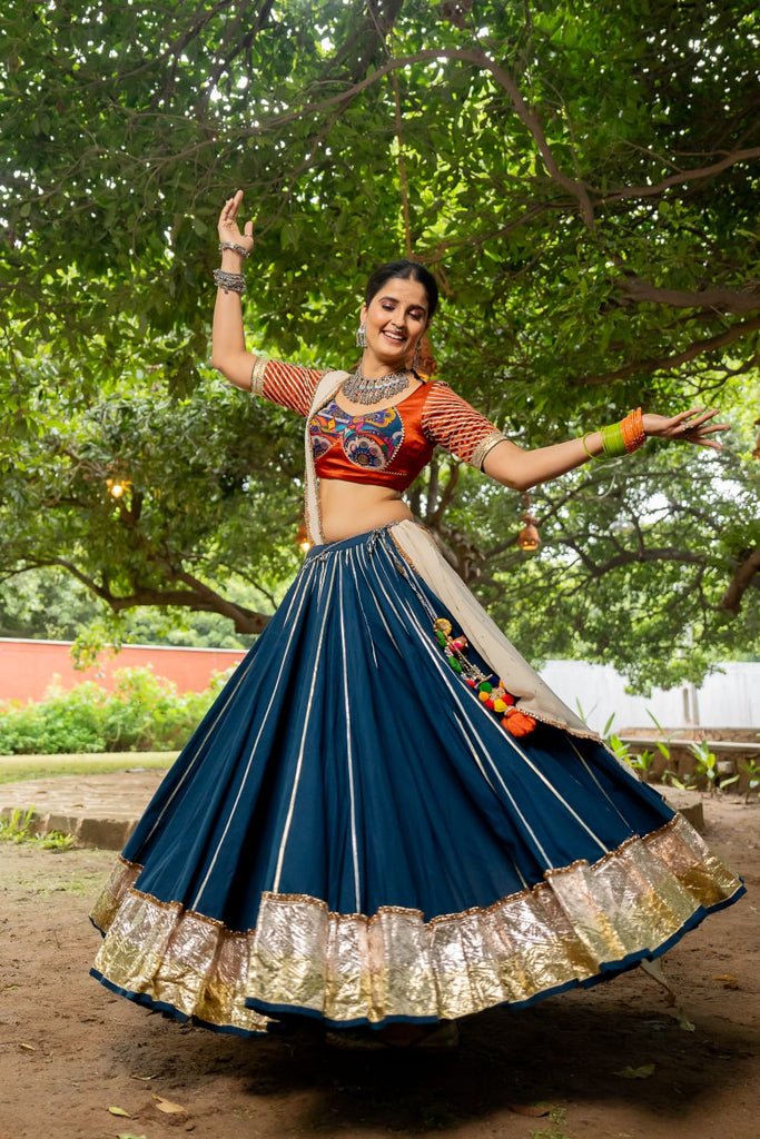 Peacock Blue Lehenga Set